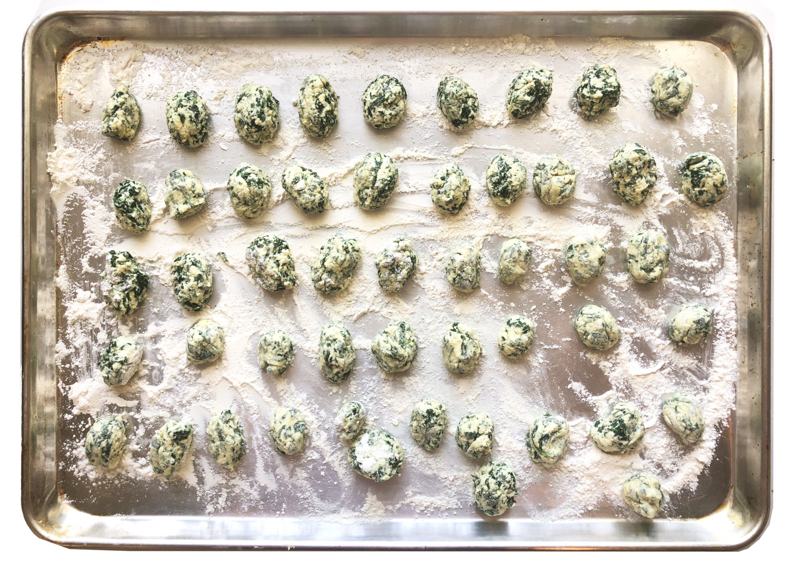 Spinach and Ricotta gnocchi 