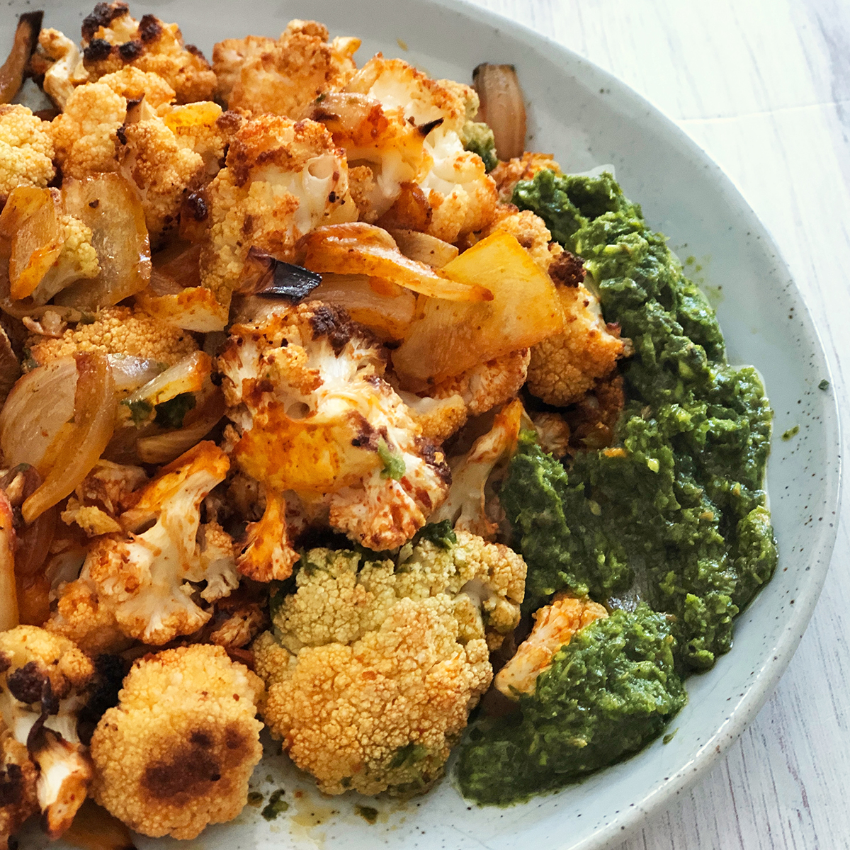 Roasted Cauliflower with Spices