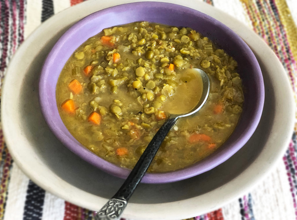 Vegan split pea soup