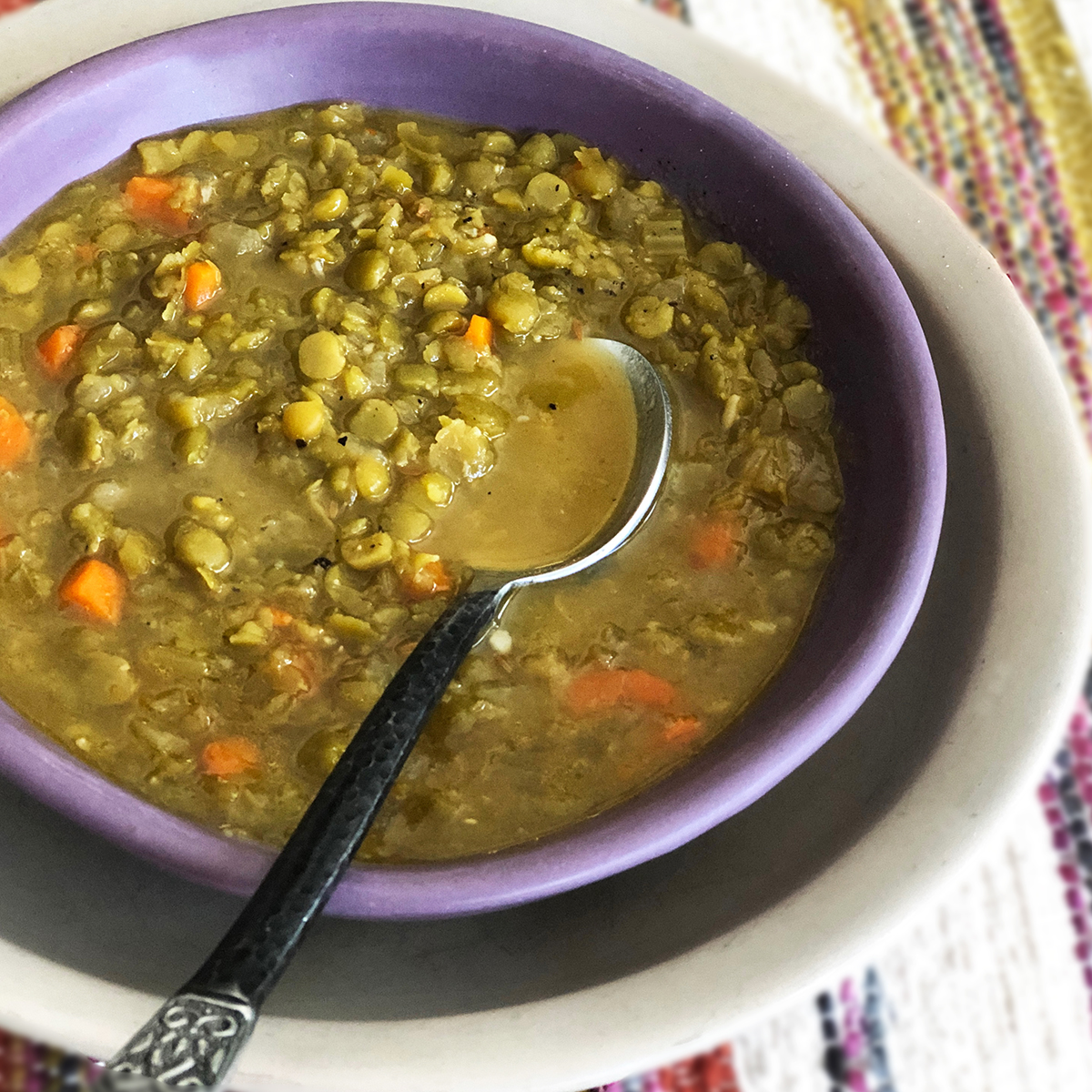 Vegan split pea soup