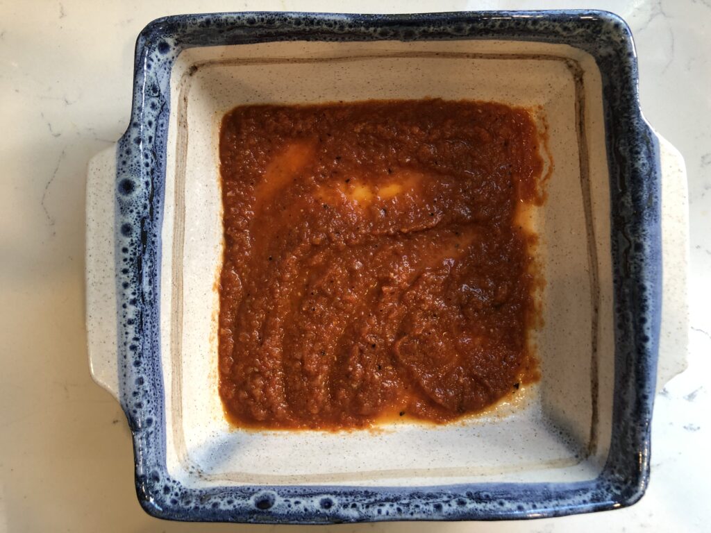 Enchilada bowl with sauce